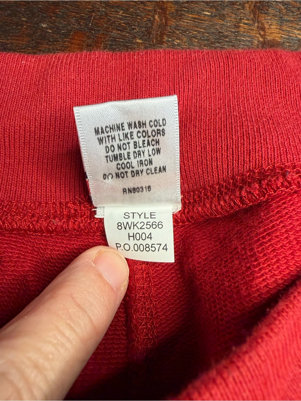 VTG Lucky Brand Y2K Knockout Pinup Wide Leg Sweatpants Red Size S RARE - Picture 6 of 8
